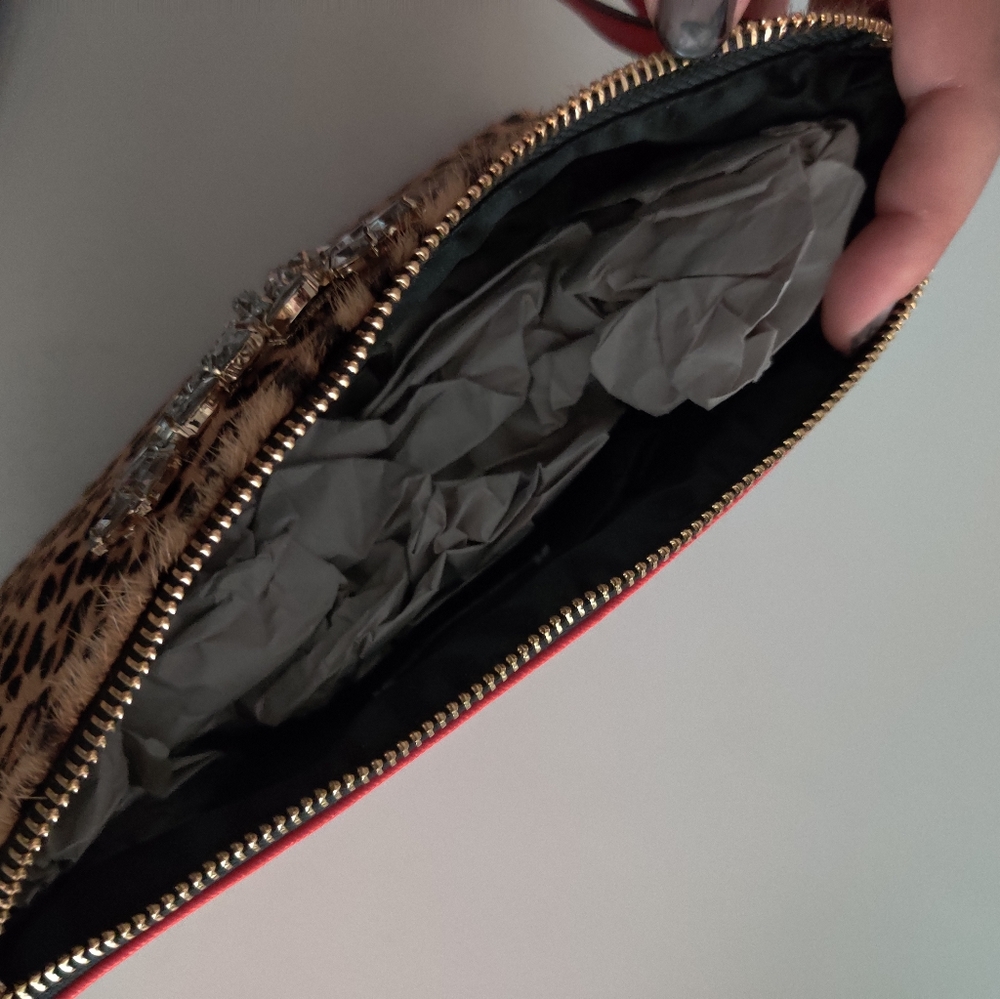 ♥️ 🆕Dune London Calf hair Leather Wrist Bag - Picture 6 of 8